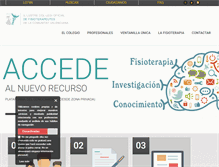 Tablet Screenshot of colfisiocv.org